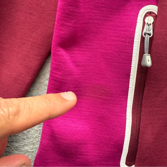 Smartwool full Zip Intraknit Hooded Merino Wool Jacket Magenta Berry Women’s M - Picture 16 of 16